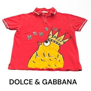 Authentic Dolce & Gabbana designer boys polo shirt Sz 8